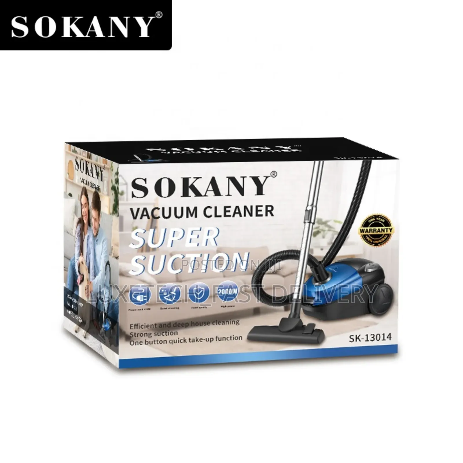 Sokany Sk‐13014 Dry Vacuum Cleaner –Powerful, High Suction