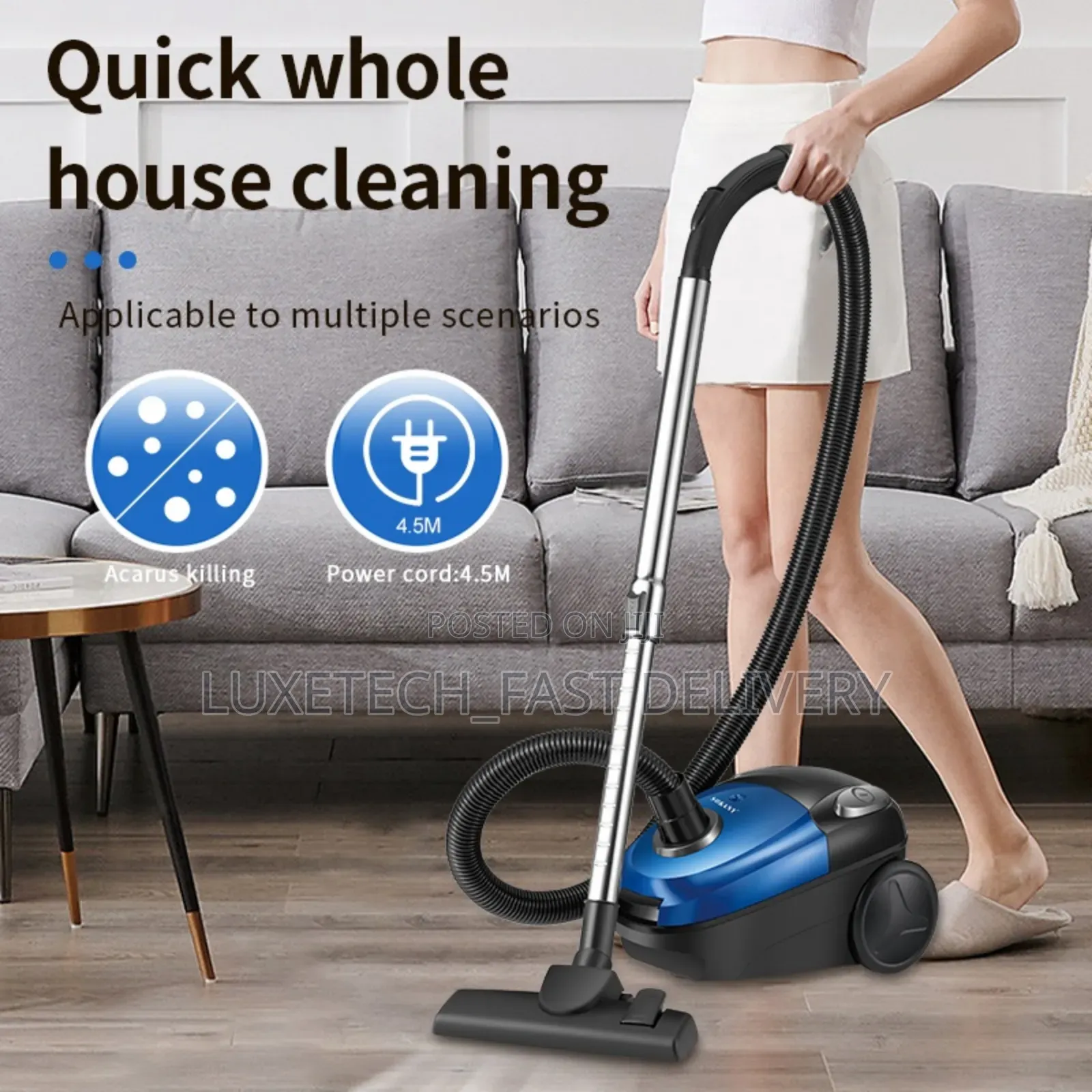 Sokany Sk‐13014 Dry Vacuum Cleaner –Powerful, High Suction