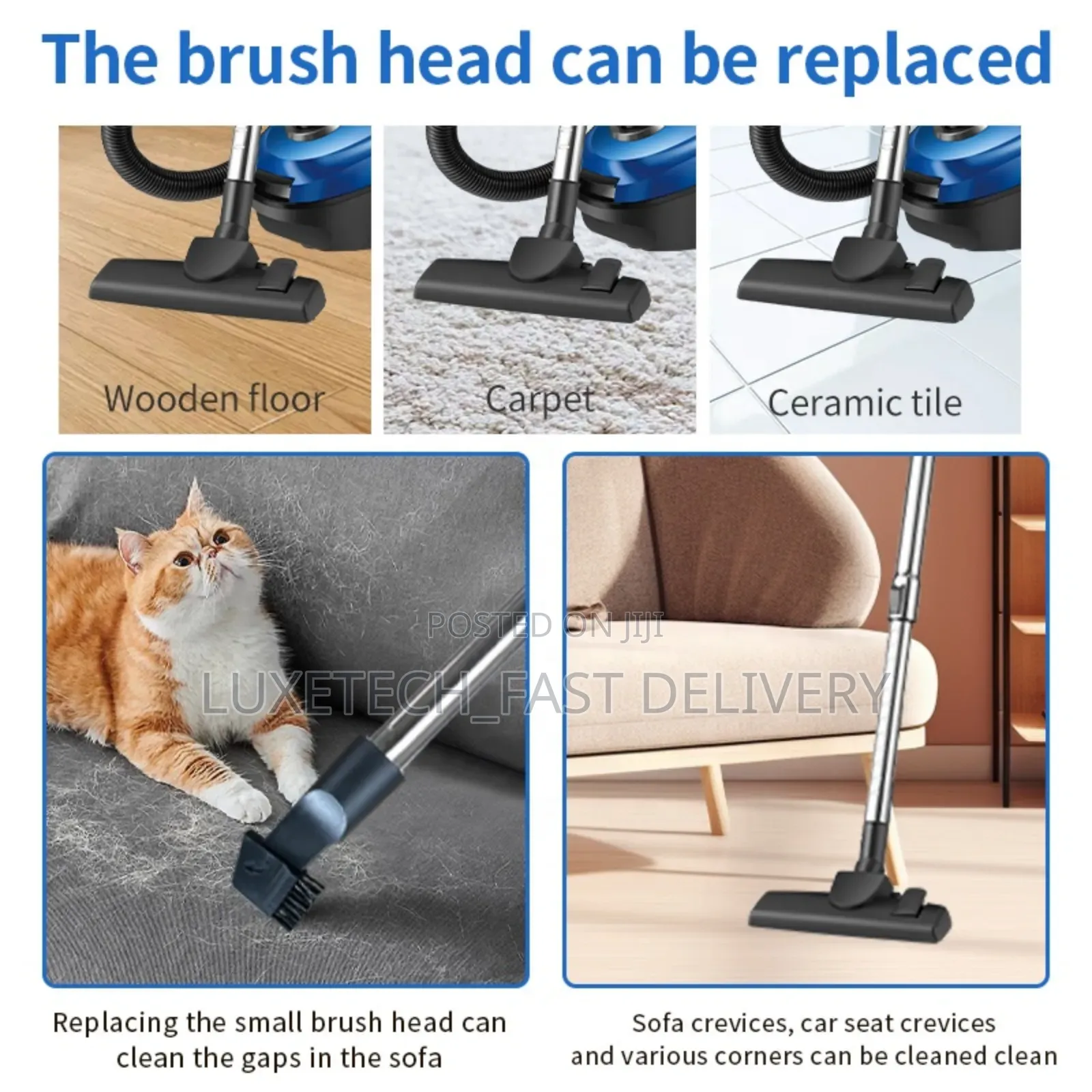 Powerful Sokany Sk‐13014 Vacuum – Easy to Use, Bagless, 1l Dust Cup