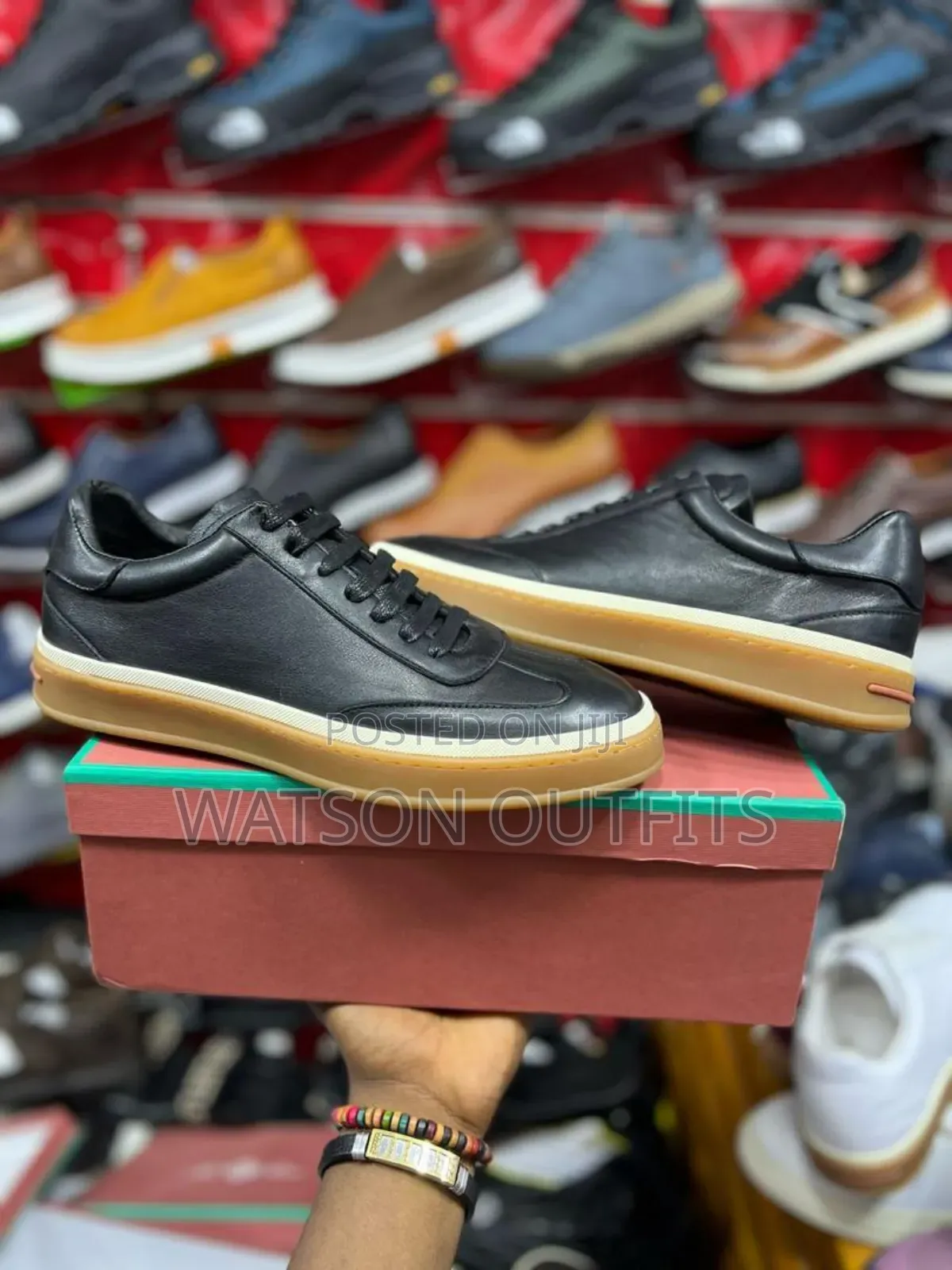 Leather Sneaker Shoes Official of Loro Piana
