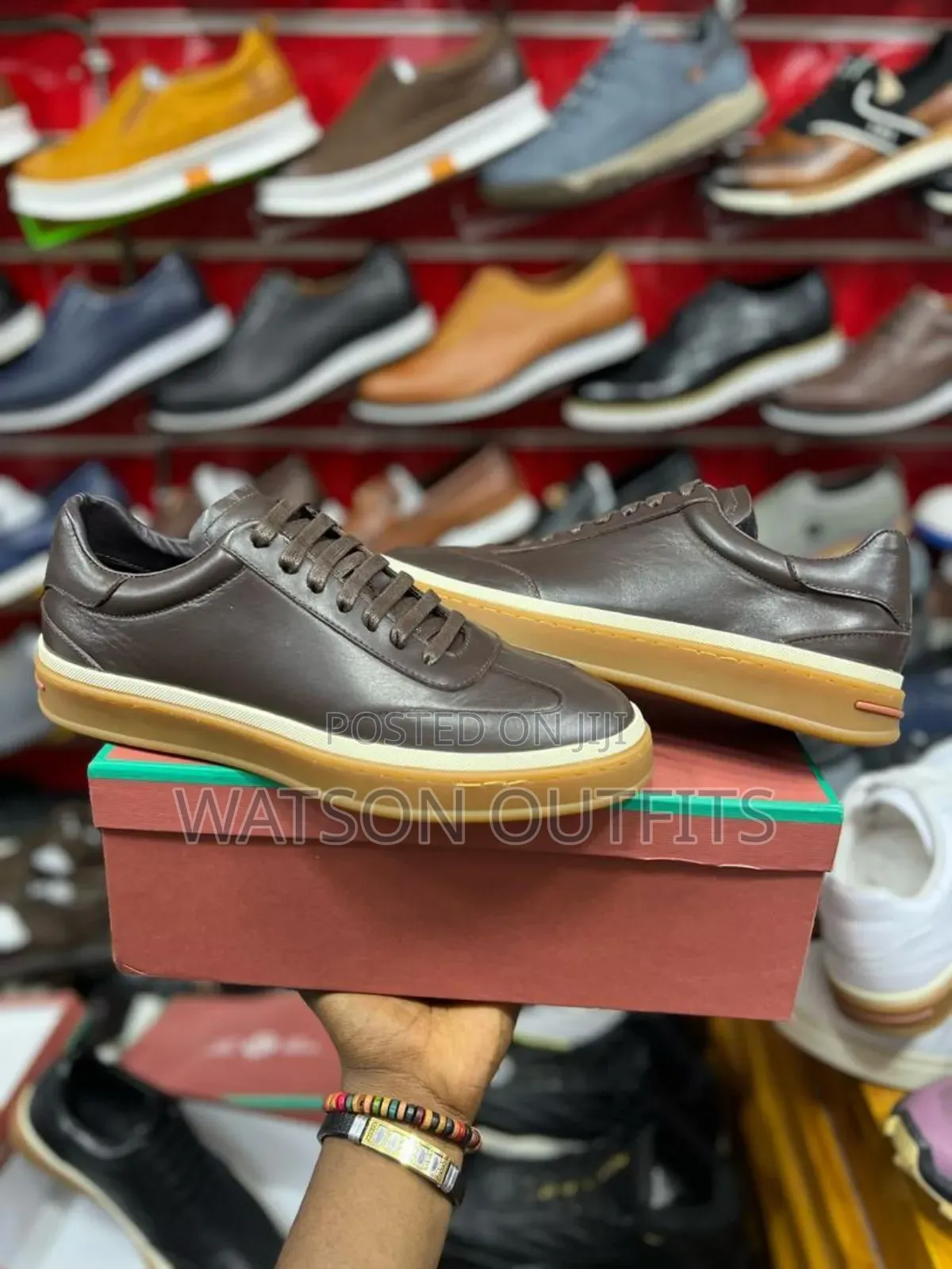Leather Sneaker Shoes Official of Loro Piana