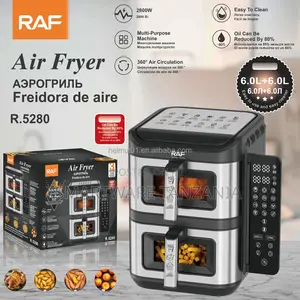 Air Fryer 12l, Air Fryer Oven With Foldable Led Touch Screen