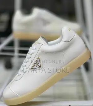Prada Edge Leather Sneaker White