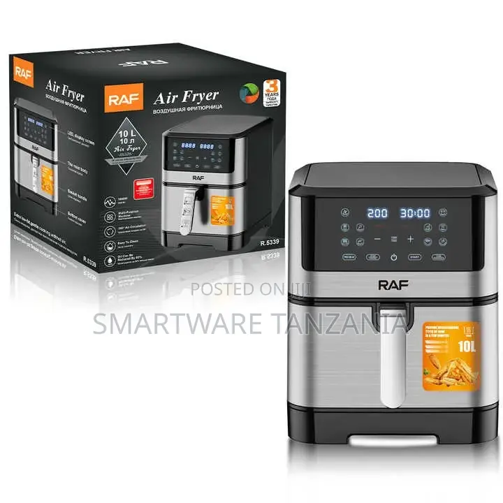 Air Fryer 10l,Air Fry,Roast,Bake,Broil,Dehydrate,Digital Touch Screen