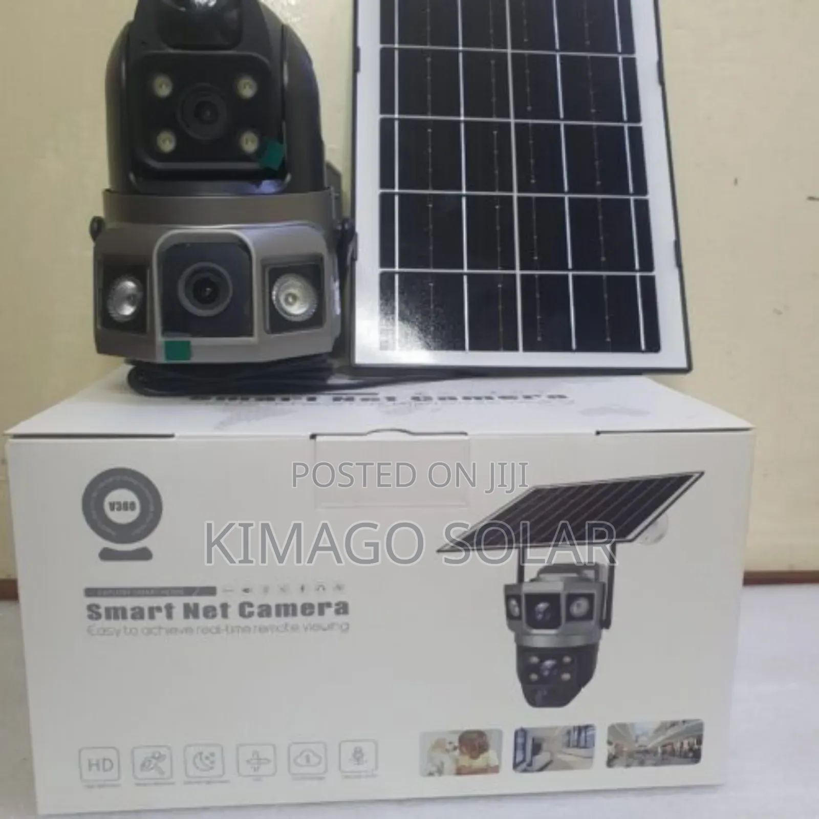 Outdoor 4g Solar Camera Dual Lens Motion Detect
