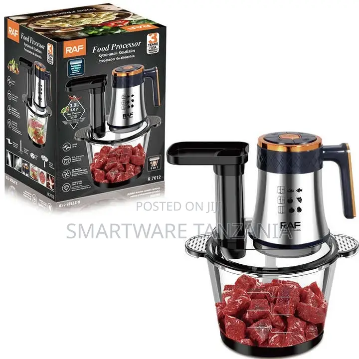 Electric Food Processor Chooper Double Bowl Meat and Vegetable Grinder