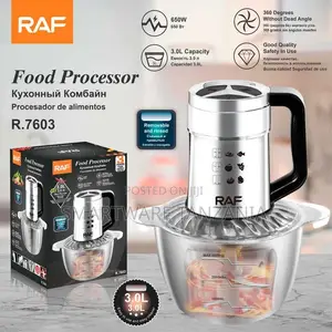 Food Chopper – Mini Food Processor With 3l Bpa Free Glass Mixing Bowl