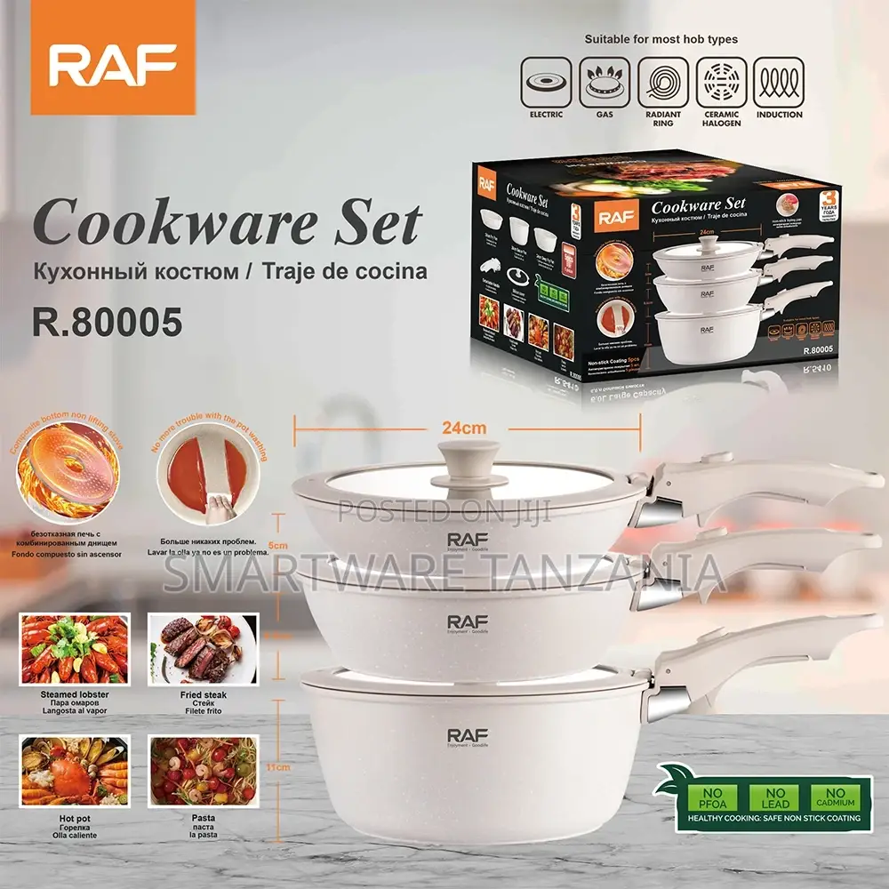Nonstick Cookware Sets, Non Stick Pots and Pans Set Detachable Handle
