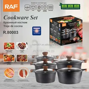 Granite Coated Non Stick Smart Cookware Set 5 PCS Induction Compatible