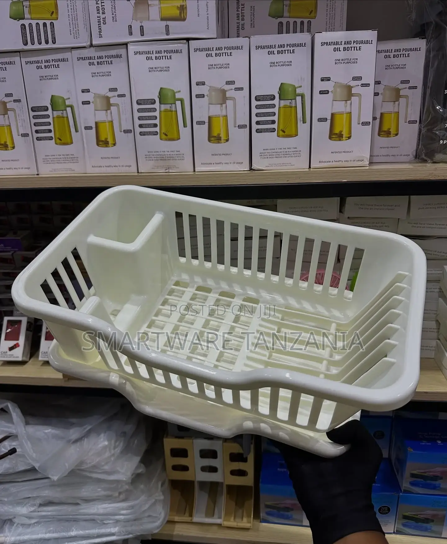 Plastic Dish Drying Rack, Heavy Duty Sink Set Dish Rack, Home Kitchen