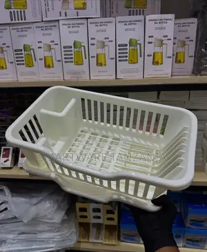 Plastic Dish Drying Rack, Heavy Duty Sink Set Dish Rack, Home Kitchen