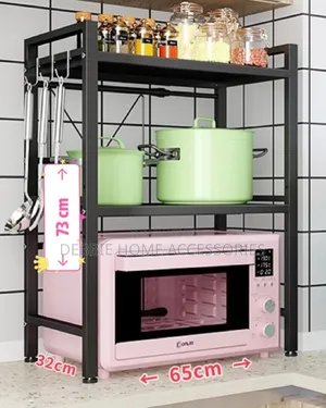 Microwave Stand Double Shelves