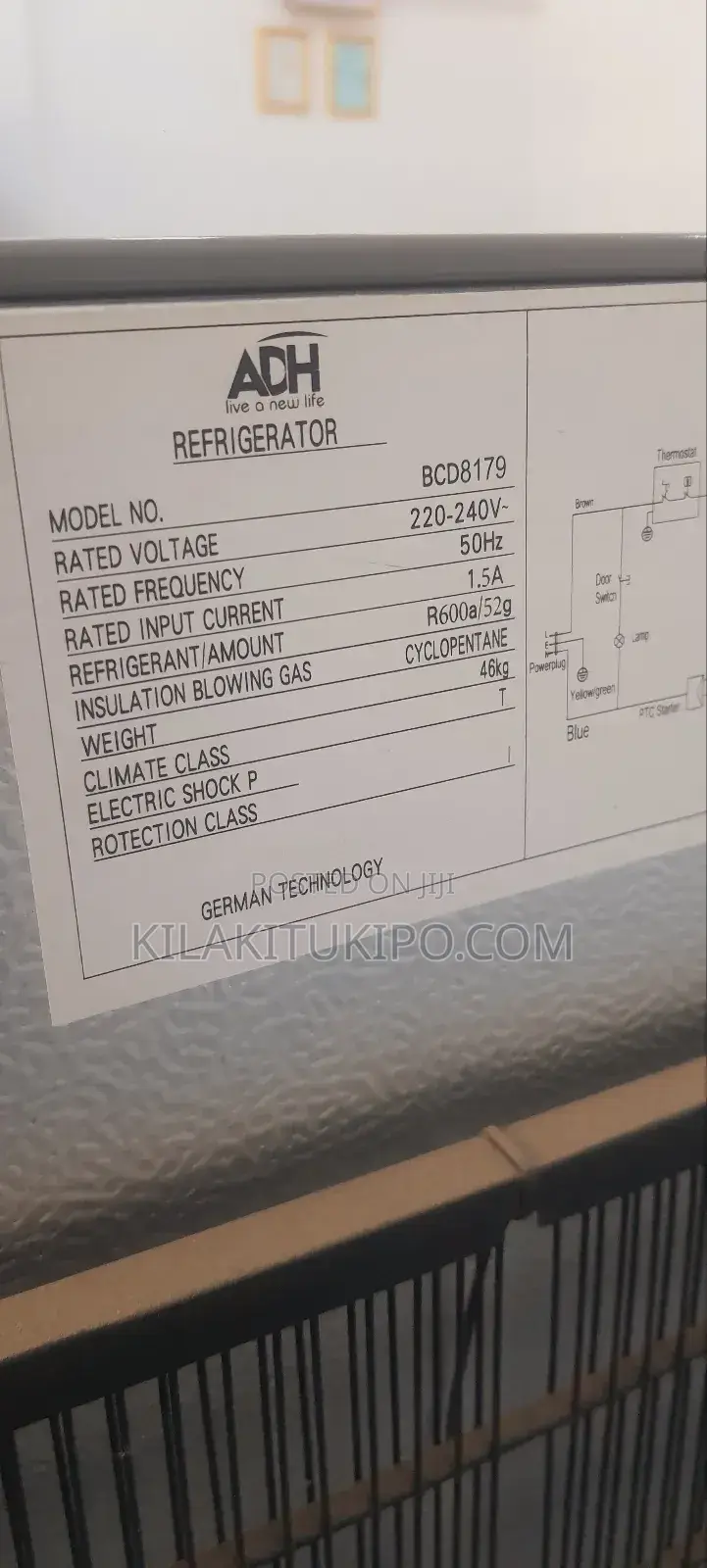 Adh Refrigerator With Water Dispenser