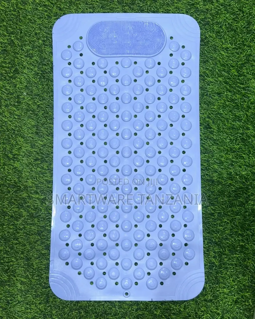Rectangular Anti Skid Bath Mat With Foot Scrubber for Bath Room