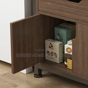 Multi-Layered Kitchen Storage Rack With Door Locker
