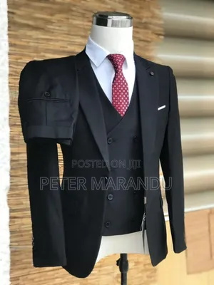 Official Brand Bargoza Men's Suits Black