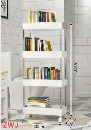 Tier Slim Bathroom Storage Organizer Cart With Wheels