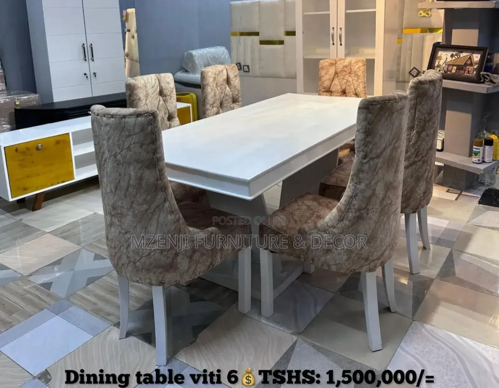 Dinning Table of Six 6 Chairs