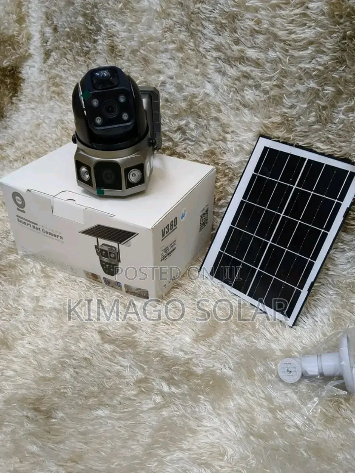 Smart Solar Security Camera Dual Lens Two Way Audio