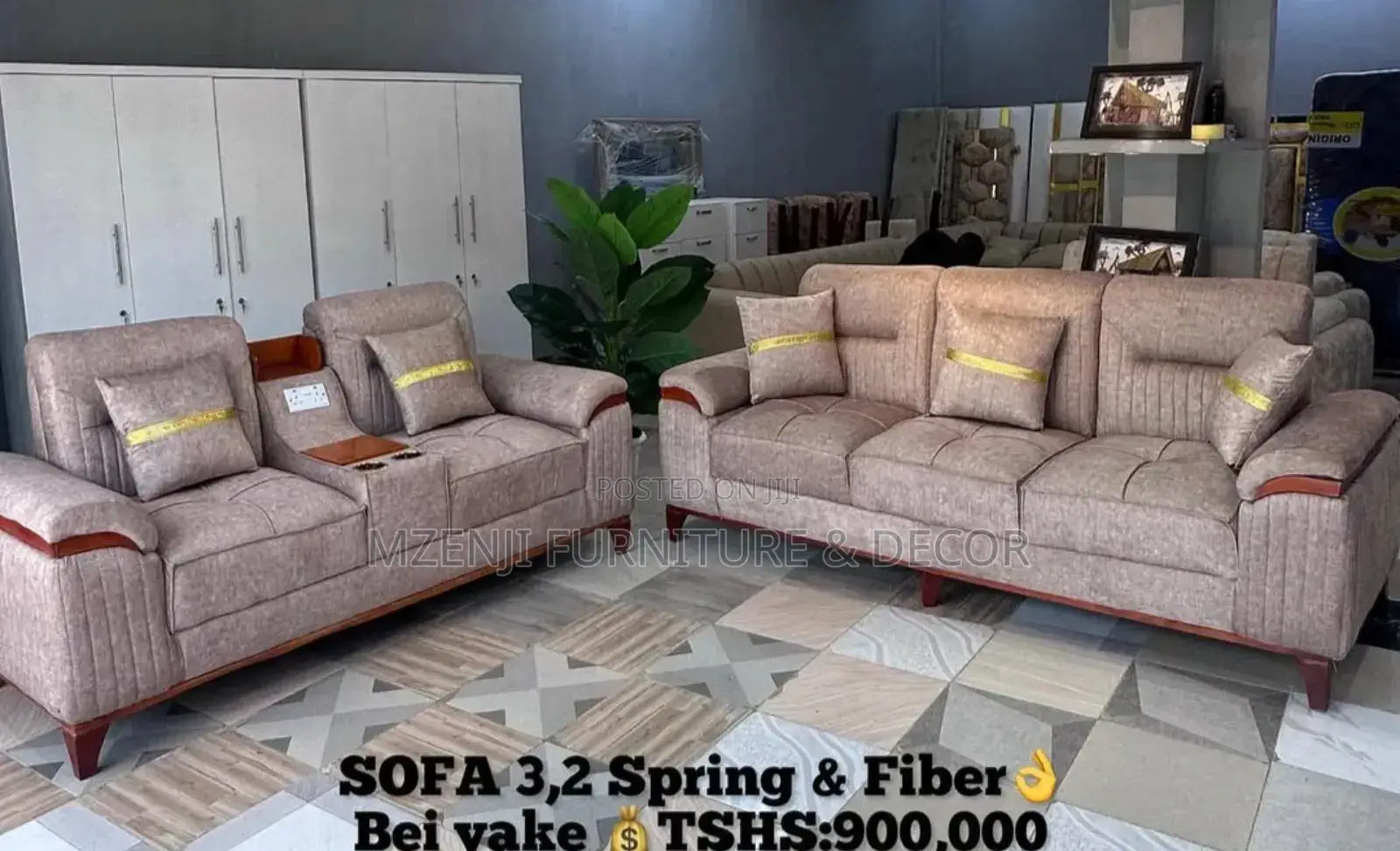 Sofa 3:2 Spring and Fibers and System Charge