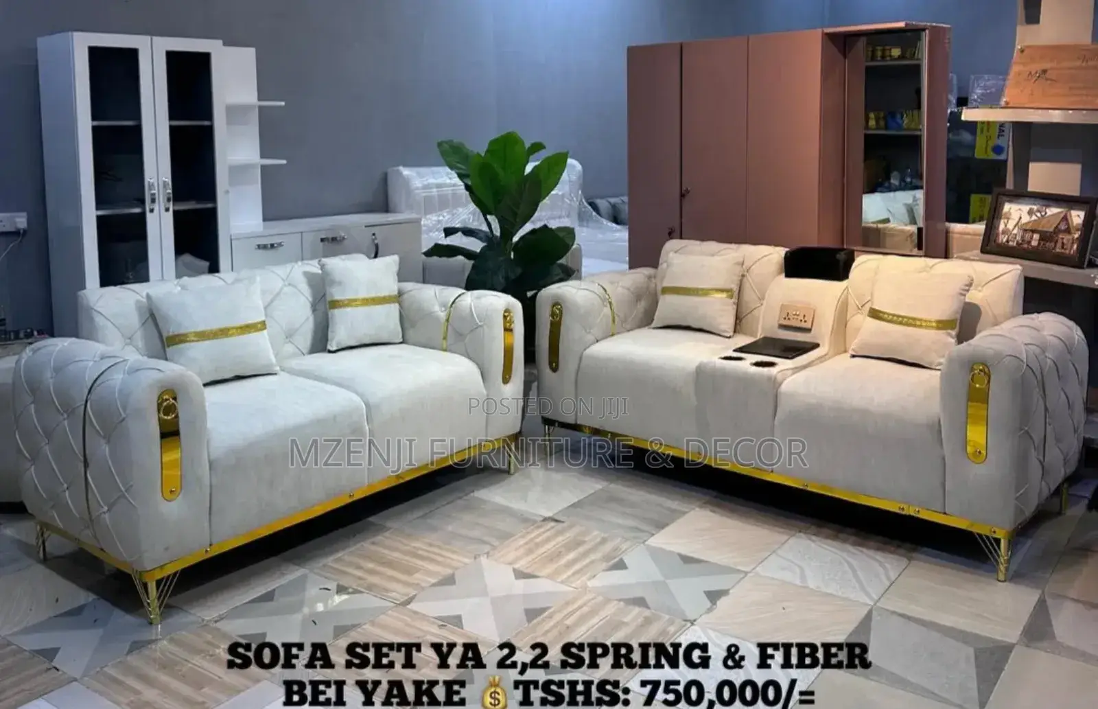 Sofa 3:2 Seat Fibers and Spring