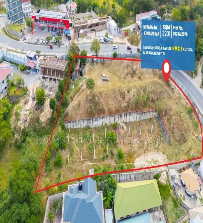 Dar Es Salaam View Plot for Sale Goba Juu, Facing the Main Road.