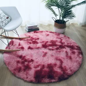Round Fluffy Rugs in Large Size