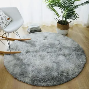 Round Fluffy Rugs in Large Size