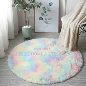 Round Fluffy Rugs in Large Size