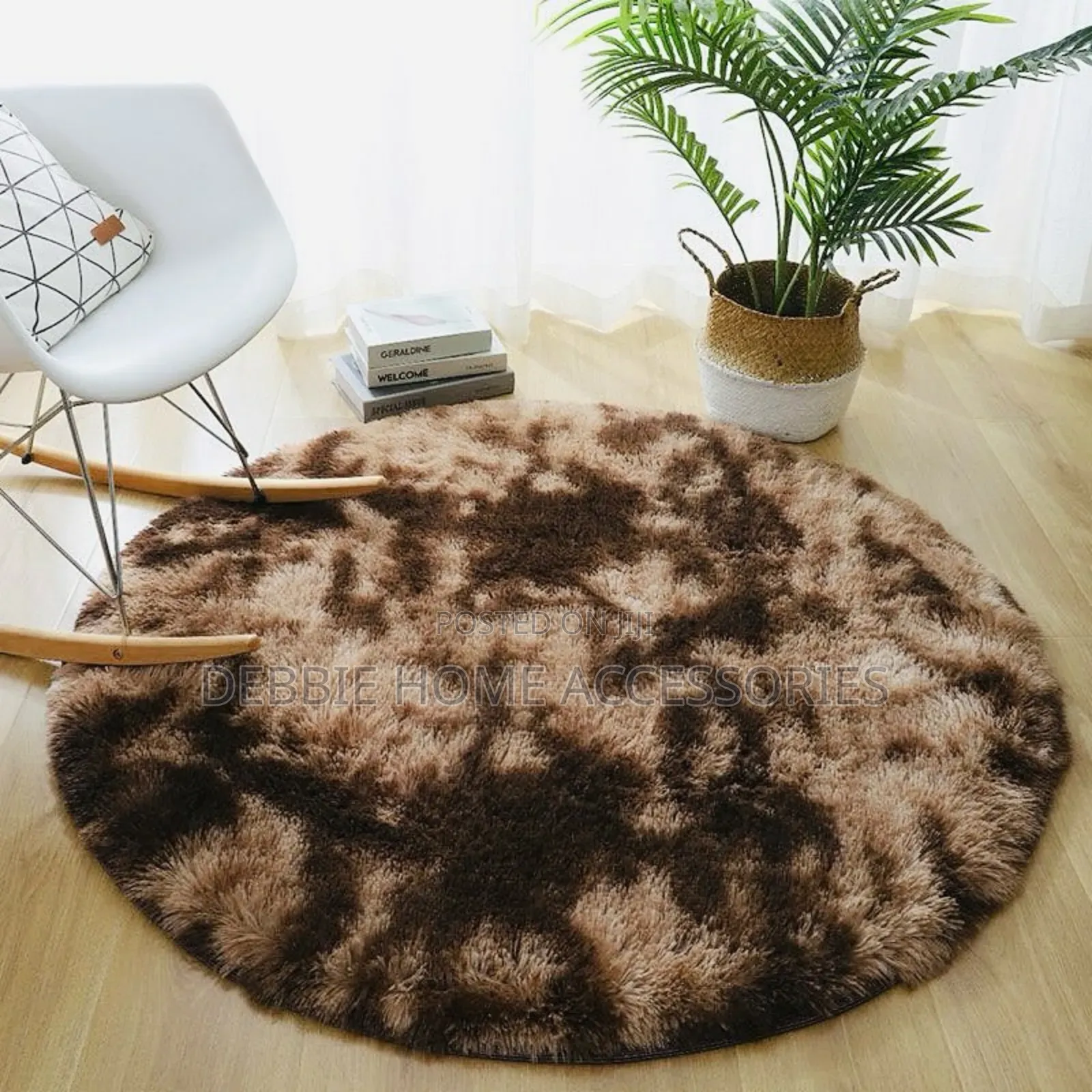 Round Fluffy Rugs in Large Size