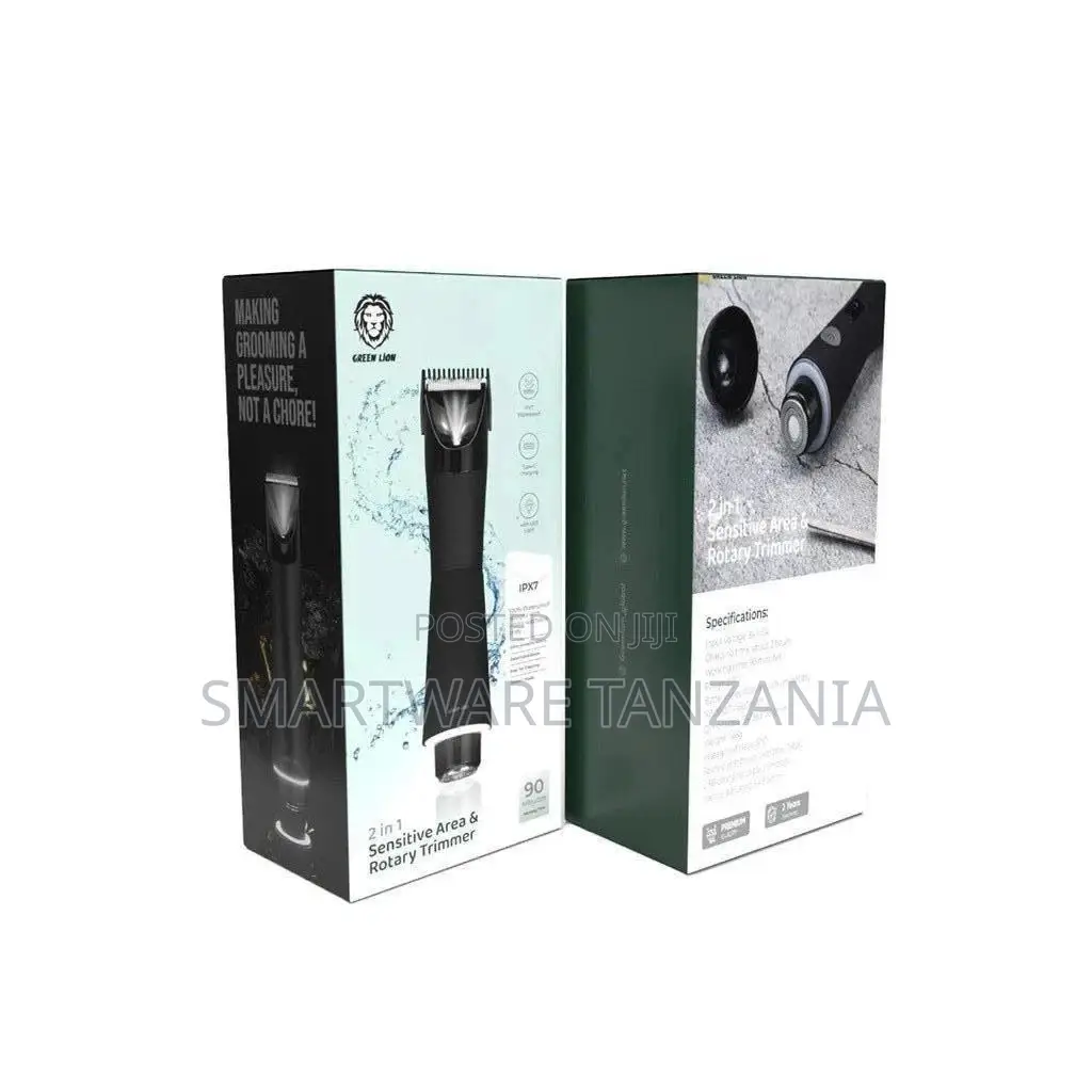 Green Lion 2 In 1 Sensitive Area Rotary Trimmer - Black