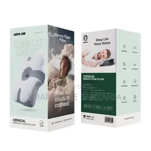 Green Lion Cloud Memory Foam Pillow - White