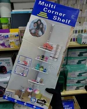 4 Tier Corner Rack/ Shelf Holder Shelves Adjustable Storage Space