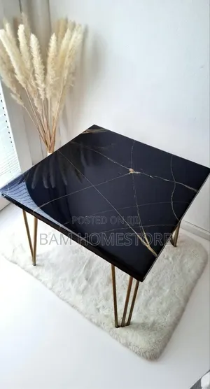 Modern Marble Pattern Side Table