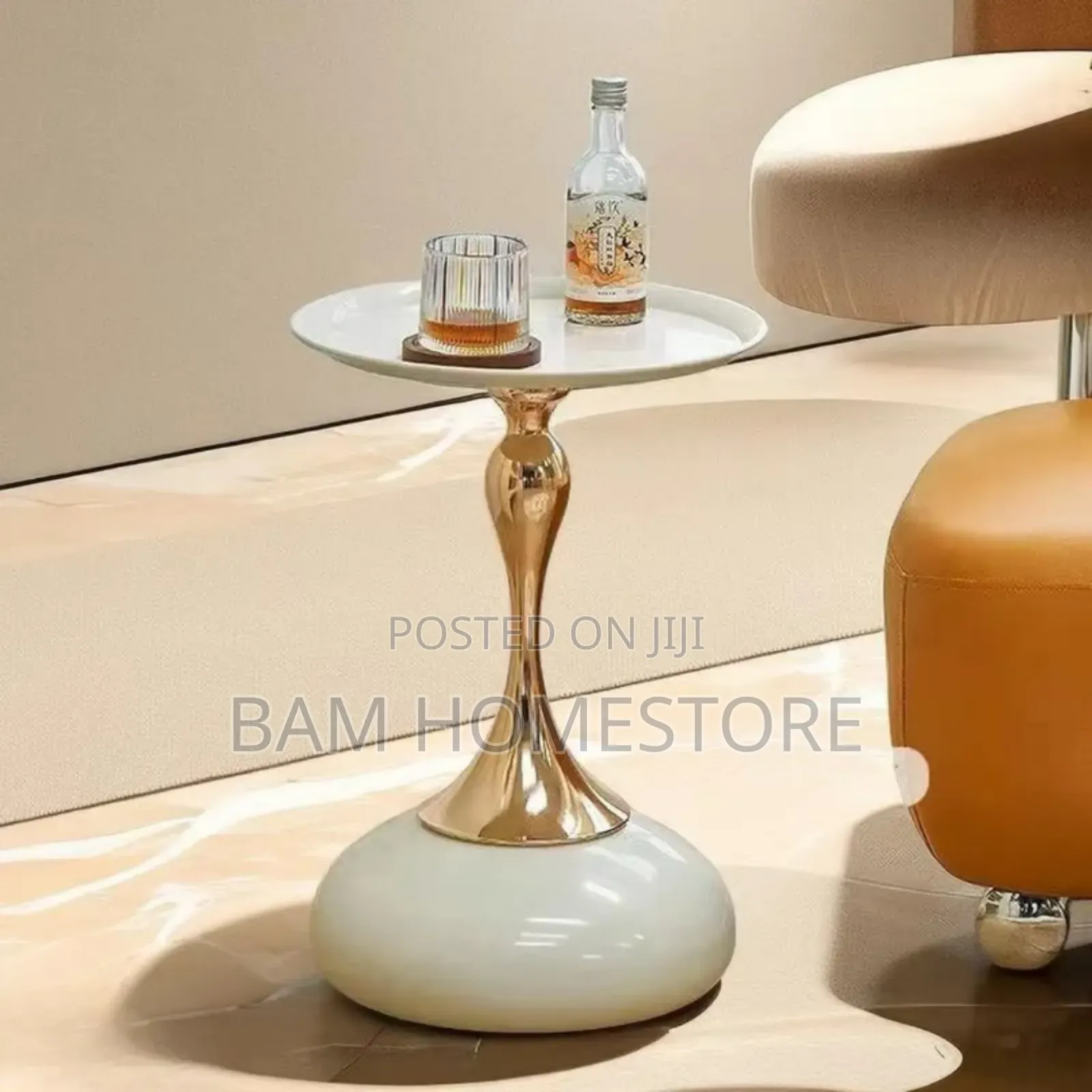Modern Round Accent Table