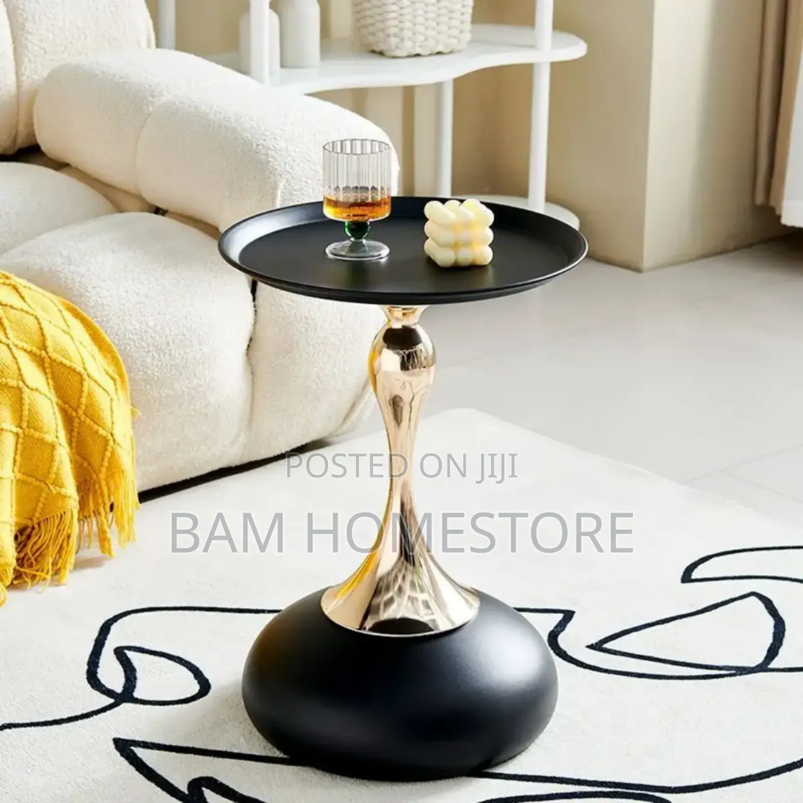 Modern Round Accent Table