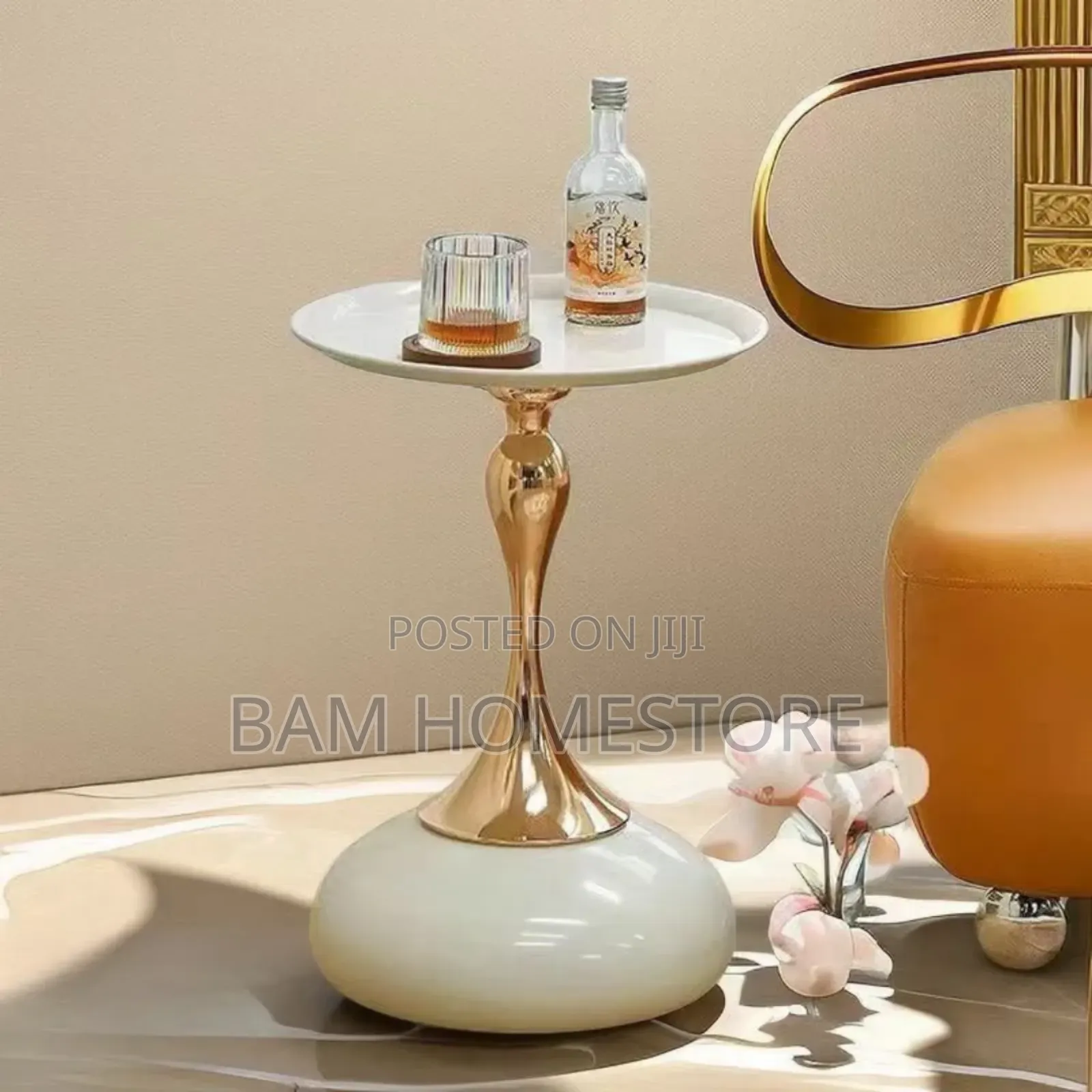 Modern Round Accent Table
