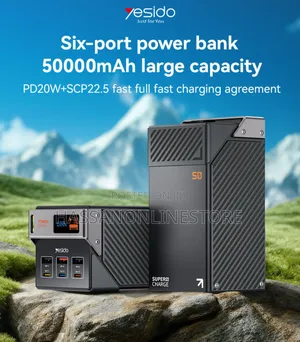 Yesido Yp63 50000mah Six-Port Power Bank