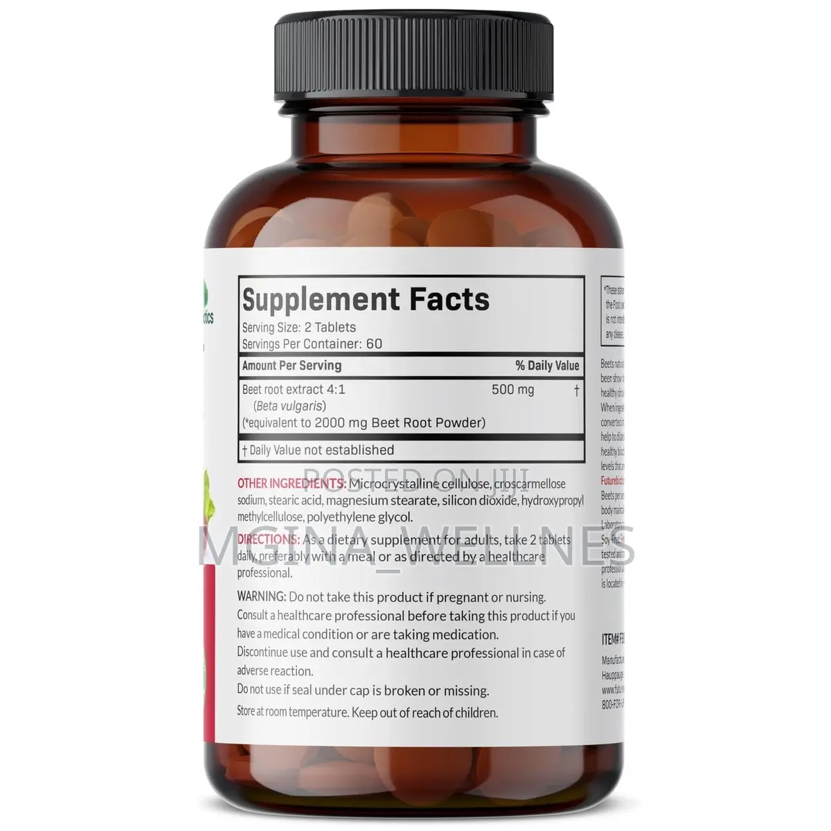 Futurebiotics Beet Root Extra Strength Equivalent to 2000mg Beet Root