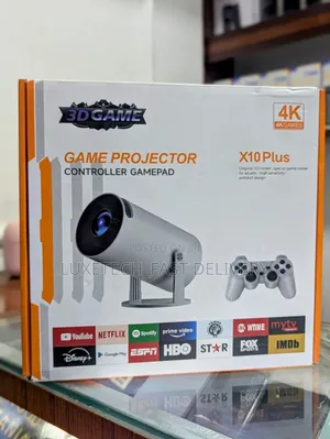 X10 Plus 2-in-1 Smart Projector With Classic Retro Games and 2 Pads