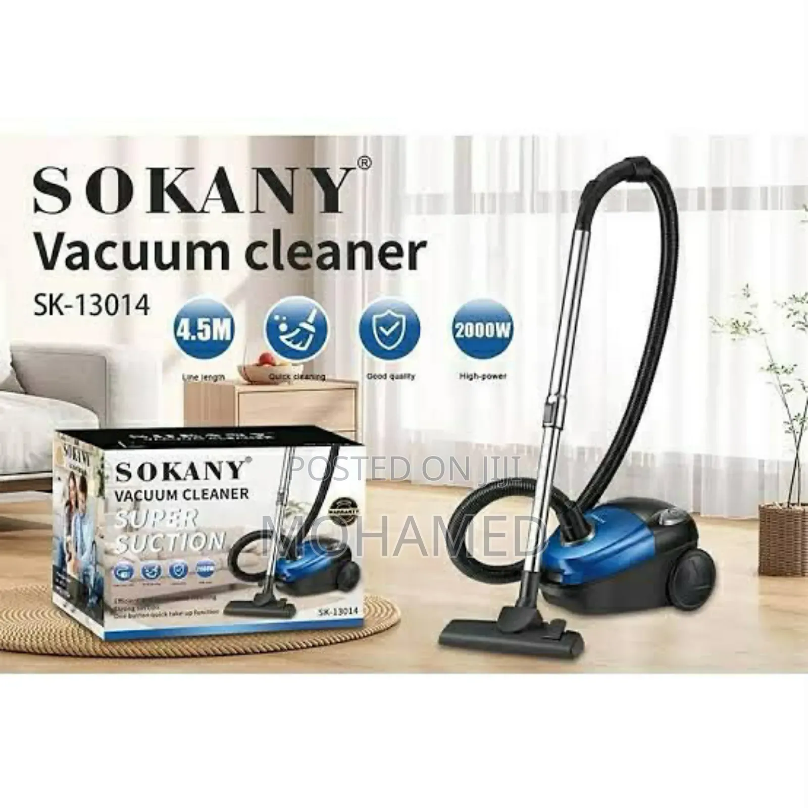 Sokany Vacuum Cleaner 2000w