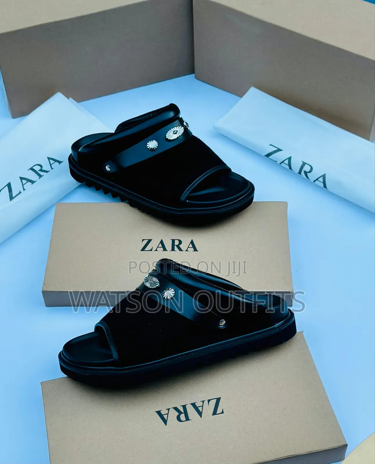 Men's Full Boxed Sandals or Sendo Official Za Ngozi Pure