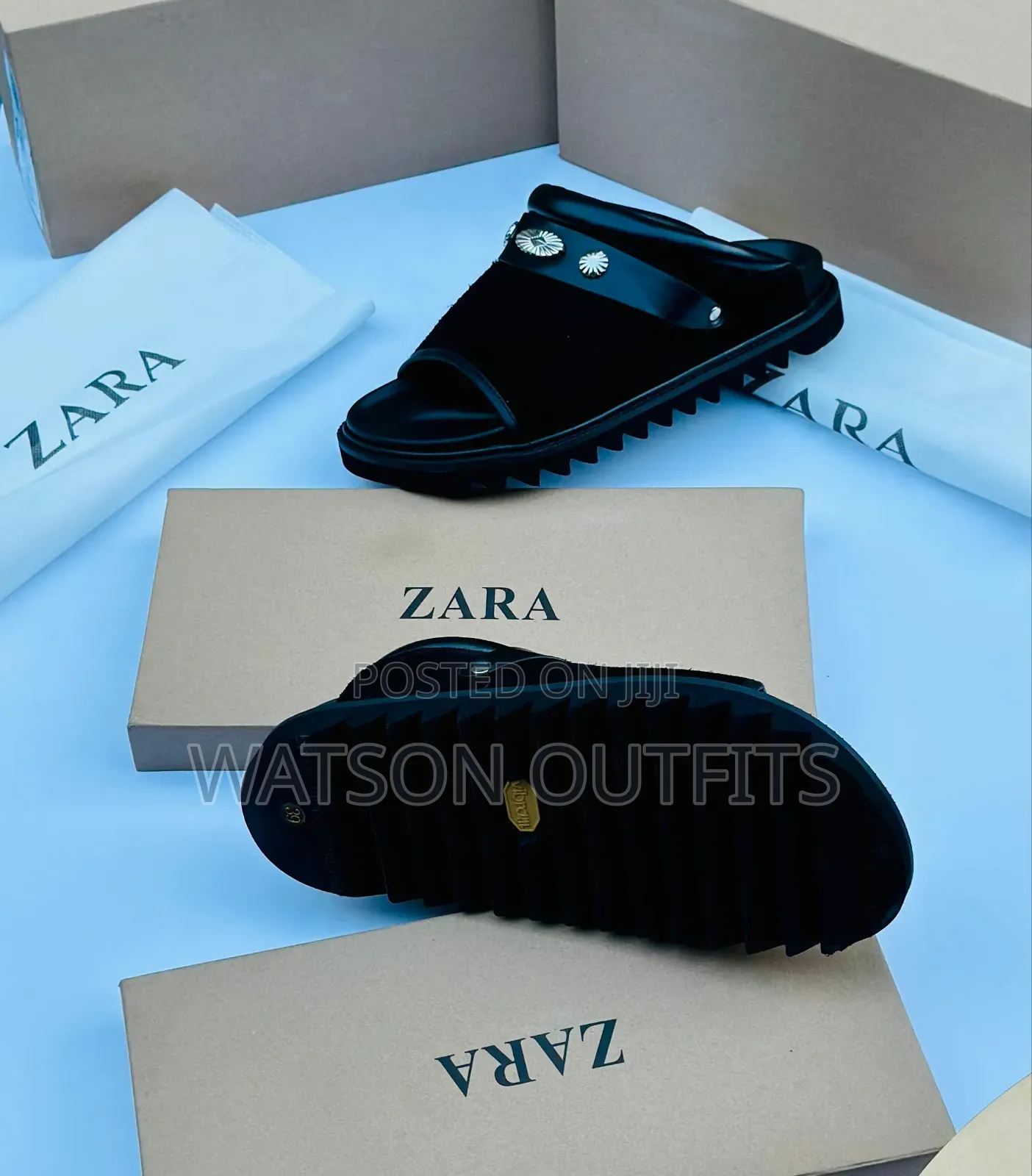 Men's Full Boxed Sandals or Sendo Official Za Ngozi Pure