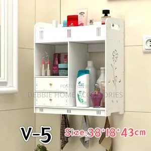 White, Wall-Mounted Bathroom Cabinet