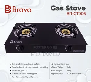 Bravo Gas Stove (Kioo)