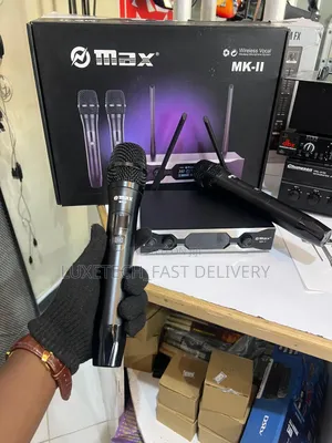 Omax Mk-Ii Wireless 2 Vocal Microphone and a Receiver Unit