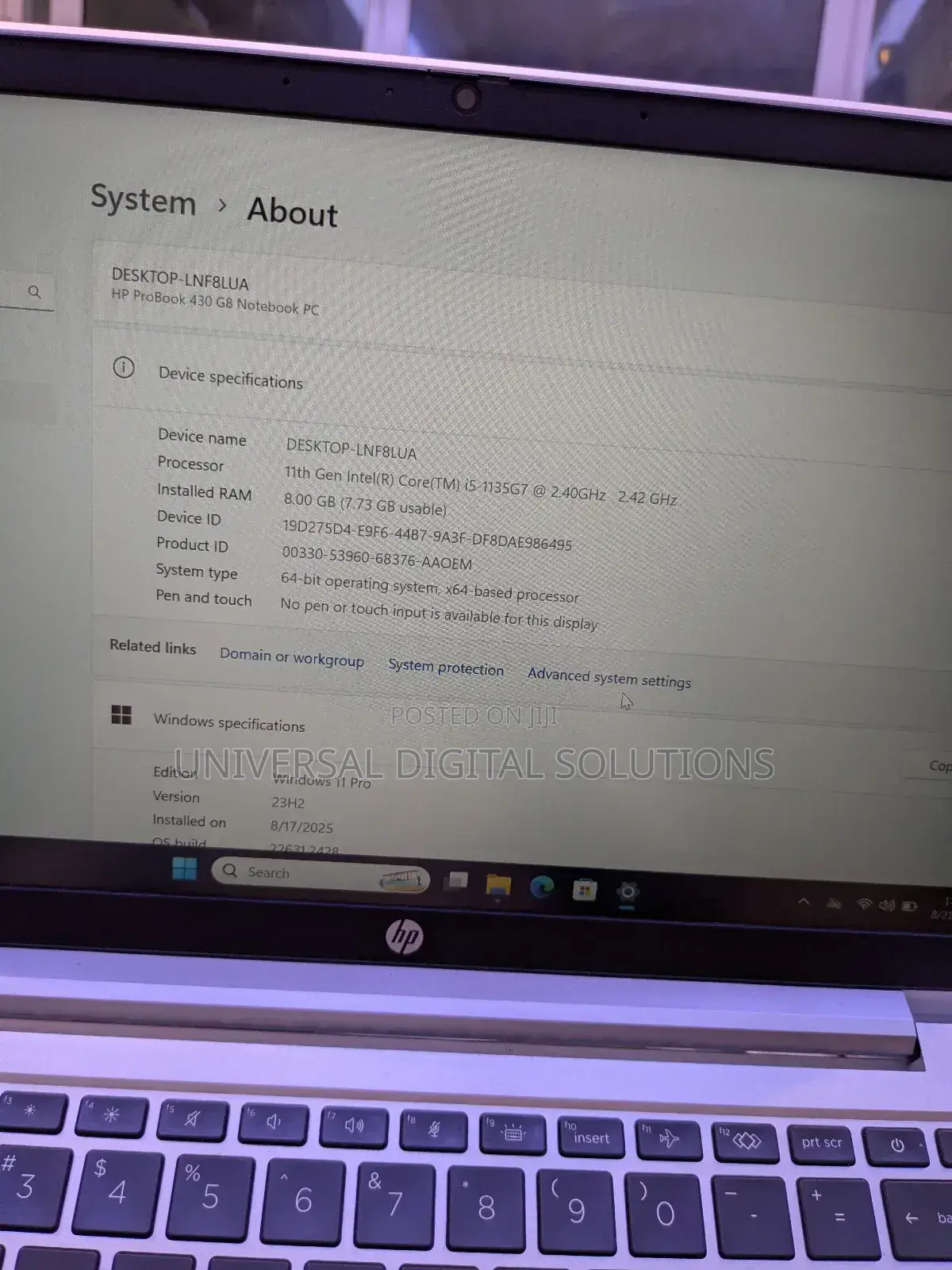 New Laptop HP ProBook 430 G8 8GB Intel Core I5 SSD 256GB