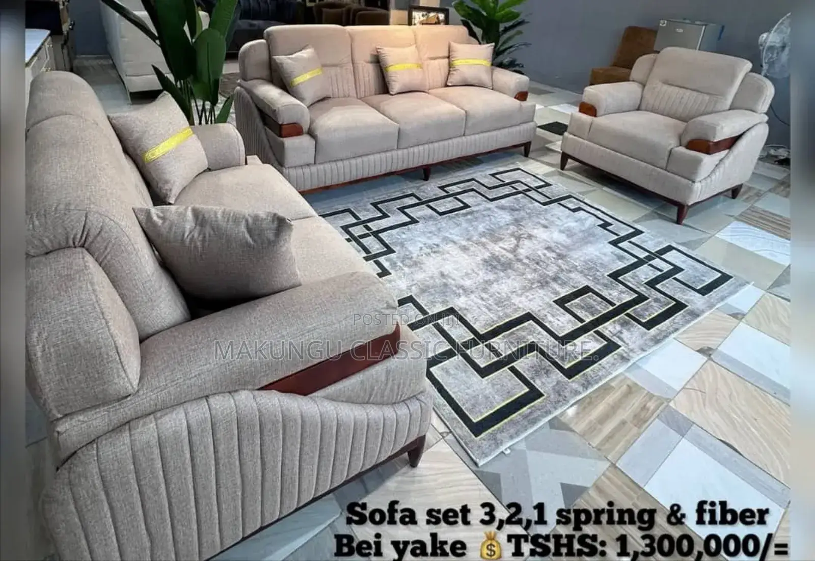 Sofa Sets 3:2:1 Spring and Fibres