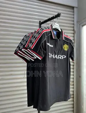 Manchester United Jersey 1998/99 Sharp Black
