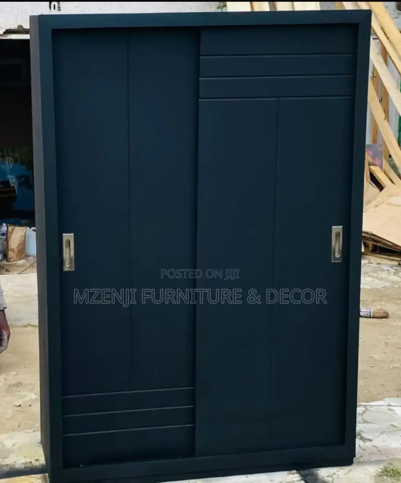 Sliding Wardrobes Black Color